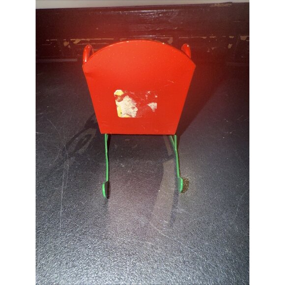 Christmas Santa’s Sleigh Sled Bethlehem Metal Ornament 1983 4x2x3” Unbranded - Picture 8 of 13